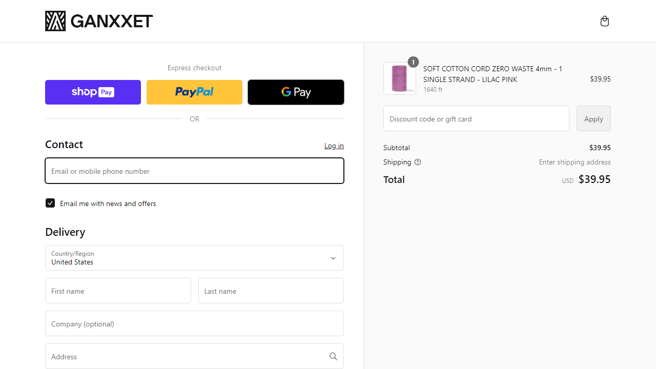 How to apply Ganxxet coupon code